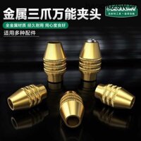 Minette Đa Năng Chuck Điện Mài Phụ Kiện Bánh Sandwich Ba Vuốt Máy Xay Mini Tất Cả Đồng Chuck Đa Năng Đai Ốc Khóa Nắp