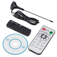 MINGEE with External Control Digital RTL2832U+R820T DVB-T SDR+DAB+FM USB 2.0 Digital TV Dongle/Receiver (Color : Black)