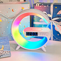 Mingxuan2 Bộ sạc không dây Đế loa TF RGB Đèn ngủ Trạm sạc nhanh cho IPhone Samsung Xiaomi Huawei vn
