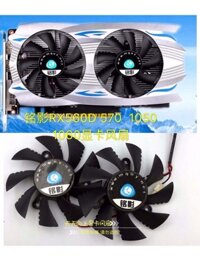 Mingying RX560D 570 1050 1060 Card đồ họa im lặng Quạt kép chính hãng