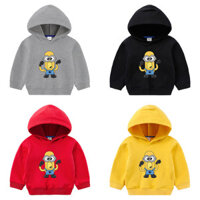 Mingyuan Despicable Me 4 Mega Minion Tim Trẻ Em Áo hoodie Trẻ Em Đơn Giản Giản Dị Phim Hoạt Hình Chàng Trai Và Cô Gái Áo Khoác Hàng Đầu