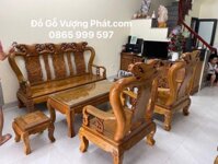 Minh Quốc Đào cột 10 gỗ Gụ 6 món Đẹp Loại 1 đẹp