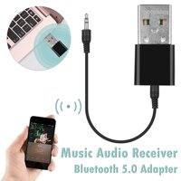 Mini 3.5 AUX Stereo Speaker Headphone Wireless Dongle Sound Card USB Transmitter Music Audio Receiver Bluetooth 5.0 Adapter