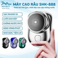 mini bỏ túi sạc pin SHK-888, Máy cạo nam thiết kế sang trọng, may râu cao cấp chất liệu chống nước nhỏ gọn tiện lợi