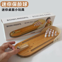 Mini Bowling Board Game Bằng Gỗ Giáo Dục Trẻ Em Đồ Chơi Sáng Tạo Bằng Gỗ Chắc Chắn Cha Mẹ-Con Vui Bóng