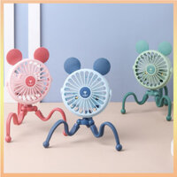 Mini Cầm Tay Bạch Tuộc Quạt Biến Dạng Đứng Im Lặng Đèn Ngủ Quạt Nhà Ký Túc Xá Xe Đẩy Cho Bé Cũi Xe Đạp Văn Phòng Nhiều Cảnh Sạc USB