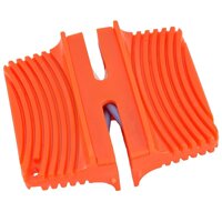 Mini Ceramic Rod Knife Sharpener Butterfly Type Two-Stage Knife Sharpener Portable Knives Accessories(Orange)