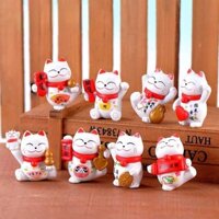 Mini Cute Micro Landscape Cartoon Funky Cat tặng sáng tạo Quà sinh nhật nhỏ Đồ trang trí