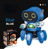 Mini Dancing Robot Hot Sale Dancing Electric Hexapod Robot Light Music Male and Female Children's Toys Luminous Toys