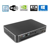 Mini Desktop PC, Micro Computer with i9-9900(Up to 5.0GHz), 16G DDR4|128G SSD|1T HDD, GTX 1650 4GB, 4K, Dual Monitors Capable, Dual-Band WiFi, Win10 Pro