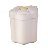 Mini Desktop Trash Can Mini Wastebasket Garbage Bin Waste Can for Bathroom - White