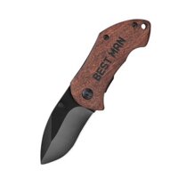 Mini EDC Xách Tay Thép Không Gỉ Móc Khóa Túi Mở Hộp Nhanh Gấp Dao