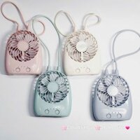Mini Fan - Quạt Cầm Tay - Để Bàn Có Dây Xách Du Lịch