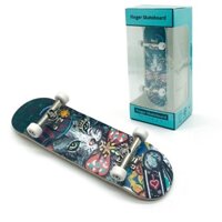 Mini Finger Board Skateboard Fingerboard Ván Trượt Ngón Tay Hai Mặt Bằng Gỗ Thiết Kế Sáng Tạo Dành Cho Bé