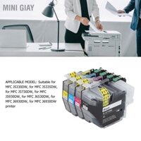 Mini Giay 4 Hộp Mực Tương Thích Đổ Lại Thay Thế BK C M Y Màu Cho LC3219 Máy In Phun