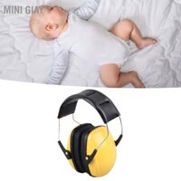 Mini Giay Bảo vệ tai bé màu vàng Chống ồn Earmuff Hiệu quả có thể gập lại Điều chỉnh Tai nghe bịt cho trẻ sơ sinh