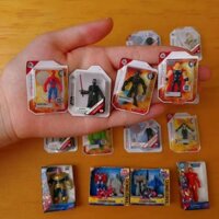 Mini Gundam đồ chơi ZURU Mini Spider-Man Optimus Máy Iron Man Mini Treo thẻ