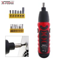 Mini Handle 6V Battery Operated Electric Screw Driver with Bidirectional Switch and 11 Bits - intl [bonus]