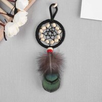 Mini Handmade Dream Catcher Feather Key Chain Car Hanging Decor Ornament Gift - 1