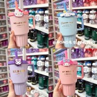 Mini miniso Sanrio Cốc gốm dung tích lớn có nắp quế giai điệu kuromi hellokitty Rơm Cốc 600ml
