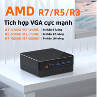 Mini pc amd r5-4500u 16gb+256gb giá rẻ mạnh mẽ