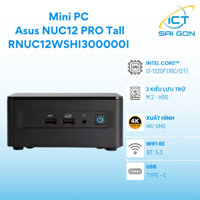 Mini PC Asus NUC12 PRO Tall RNUC12WSHI300000I Core i3-1220P/ DDR4/ NVMe/ HDMI / Thunderbolt/ VESA