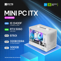 Mini PC ITX i5-5303iw – DeepCool CH160/ i5-13400F/ RTX 5060/ RAM 32G White