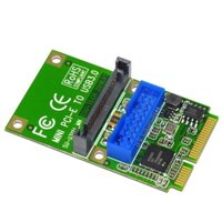 Mini pci-e express to usb 3.0 19pin 20pin expansion header card giao diện sata power-on cho máy tính để bàn mini pci-e to usb adapter