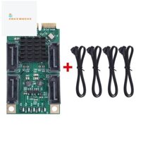 Mini PCI-E SATA 4 Cổng SATA III 6G Mini PCI Express Thẻ Điều Khiển SATA3.0 Mini PCI Express SSD Adapter Card Dễ Dàng Lắp Đặt Dễ Dàng Sử Dụng