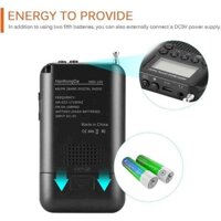 Mini Portable Pocket Digital LCD AM FM Radio Battery Powered Receiver Speaker