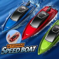 Mini Rc Tốc Độ Cao Thuyền Đua Mô Hình Đồ Chơi Đèn Led Quà Tặng Đồ Chơi Chống Thấm Nước Bé Trai Trẻ Em Chống Mài Mòn U0e3