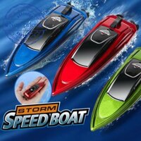 Mini Rc Tốc Độ Cao Thuyền Đua Mô Hình Đồ Chơi Đèn Led Bé Trai Đồ Chơi Trẻ Em Chống Mòn Quà Tặng Chống Thấm Nước L0v1