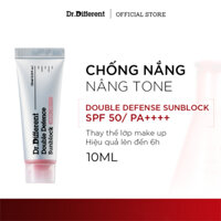[MINI SIZE] Kem chống nắng nâng tone vật lý Dr.Different Double Defense Sunblock SPF 50/PA++++ 10ML