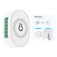 Mini Smart Light Switch Module for Tuya ZigBee DIY Breaker - 16A White