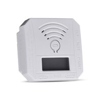 Mini Square Smoke Detector Carbon Monoxide Detection LED Density Display Sound Light Alarm High Sensitivity Alarm Device