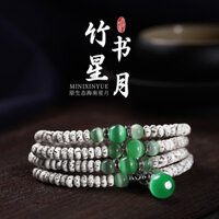 Mini Star Moon Bodhi Vòng Tay Đa Vòng Tròn Nam Nữ Mèo Mắt Phụ Kiện Ngôi Sao Mặt Trăng Bồ Đề Hạt Phật Vòng Tay