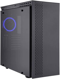 Mini Tower Computer Case TT-36 PC Computer Case with Tempered Glass, Pre-Installed RGB Fan with 10 Backlit Modes and LED Light Strip, 240mm AIO and...