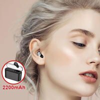 Mini X8 Đơn Tai Nghe Không Dây Bluetooth 5.0 Tai Nghe Nhét Tai Thể Thao Chống Thấm Nước Tai Nghe Stereo Tai Nghe Chụp Tai Sạc Hộp có Mic cho IPhone android