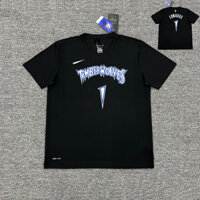 Minida Forest Wolves Jersey Antony Edwards Bộ đồ tập bóng rổ Kevin Garrett Áo thun chụp nhanh khô của Mỹ