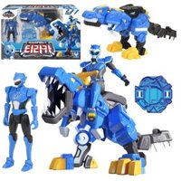 Miniforce biệt đội siêu nhân nhí mô hình Khủng long Tyranno sấm sét & siêu nhân Volt tốc độ bằng nhựa cao cấp
