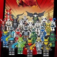 Minifrut] Nhân Vật Anime 24 Miếng Ninjago Mini Hình Khối Xây Dựng Đồ Chơi Búp Bê Mini MỚI