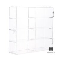 Minifrut] Ô tô Diecast Lưu trữ Hộp chống bụi Acrylic 1: 64 cho Hot Wheels Hộp trưng bày trong suốt Mô hình ô tô Giá đỡ tủ đồ chơi MỚI