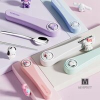 Minifrut] Sanrio Hello Kitty Bộ đồ ăn bằng thép không gỉ Cinnamoroll My Melody Kuromi Đũa cầm tay Muỗng Đồ dùng nhà bếp Quà tặng sinh nhật MỚI