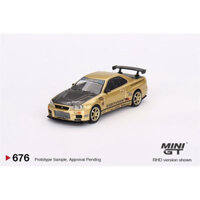 MiniGT 1/64 Nissan Skyline GTR R-34 Top Secret Gold Japan Exclusive