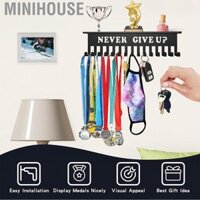 MiniHouse Huy chương Móc áo bằng thép carbon không thấm nước Không bao giờ từ bỏ Giá đỡ ổn định Chống gỉ cho phòng khách