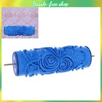 MiniHouse Mẫu sơn con lăn 5in tái sử dụng cao su linh hoạt có thể giặt được các con lăn có hoa văn cho rèm cơm (hoa zz0077)