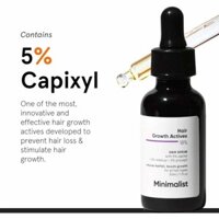 Minimalist Hair Growth Serum | 3% Redensyl, 5% Capixyl, 3% Procapil, 3% Anagain & 4% Baicalip for Hair Fall Control 30ml