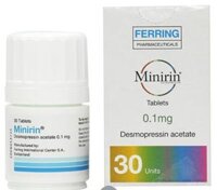 Minirin 0.1mg (Desmopressin acetate) – Điều trị đái tháo nhạt, tiểu đêm (lọ 30 viên)
