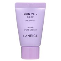 (Minisize) LANEIGE - Kem lót Skin Veil Base SPF 23 PA++ 10ml (No.40 Pure Violet)