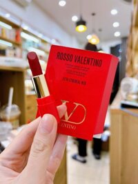 (Minisize) VALENTINO - Son thỏi Striking Satin Lip Color 1g (217 Ethereal Red)